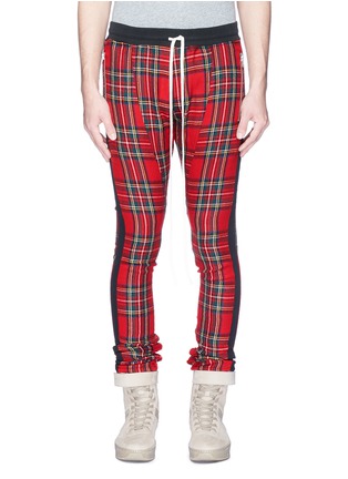 Main View - Click To Enlarge - FEAR OF GOD - Tartan plaid wool twill track pants