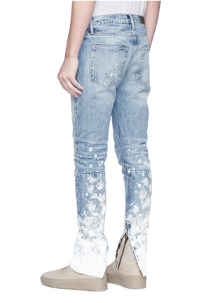 Back View - Click To Enlarge - FEAR OF GOD - 'The Indigo Painters' bleached jeans