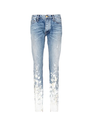 Main View - Click To Enlarge - FEAR OF GOD - 'The Indigo Painters' bleached jeans