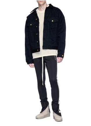 Figure View - Click To Enlarge - FEAR OF GOD - Raw denim jacket
