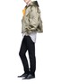 Figure View - Click To Enlarge - FEAR OF GOD - Hooded satin bomber jacket