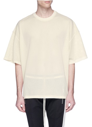 Main View - Click To Enlarge - FEAR OF GOD - Oversized mesh T-shirt