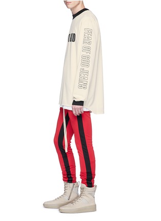 Figure View - Click To Enlarge - FEAR OF GOD - Stripe outseam slim fit track pants