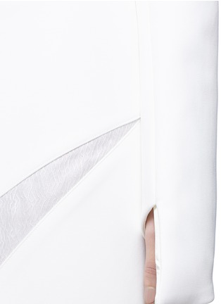 Detail View - Click To Enlarge - MATICEVSKI - 'Appeal' cocoon sleeve cropped cady top