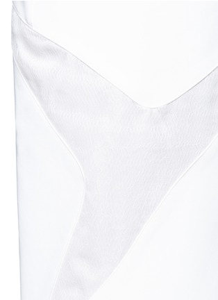Detail View - Click To Enlarge - MATICEVSKI - 'Protection' mesh panel cady pencil skirt