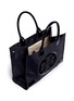 Detail View - Click To Enlarge - TORY BURCH - 'Ella' patent leather logo patch nylon tote