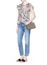 Figure View - Click To Enlarge - TORY BURCH - 'Alexa' convertible nubuck leather shoulder bag