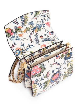  - TORY BURCH - 'Parker' floral print leather convertible shoulder bag