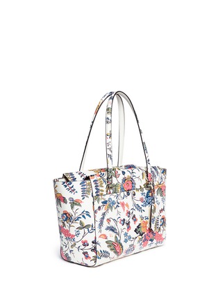 Detail View - Click To Enlarge - TORY BURCH - 'Parker' small Gabriella Floral print leather tote