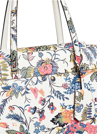  - TORY BURCH - 'Parker' small Gabriella Floral print leather tote