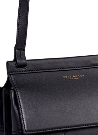 Detail View - Click To Enlarge - TORY BURCH - 'Block-T' patchwork leather crossbody bag
