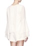 Back View - Click To Enlarge - C/MEO COLLECTIVE - 'Enlighten' tiered bell cuff top