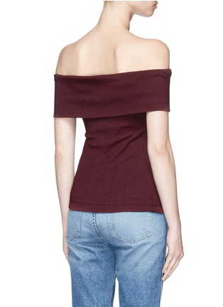 Back View - Click To Enlarge - C/MEO COLLECTIVE - 'Interlude' smocked off shoulder top