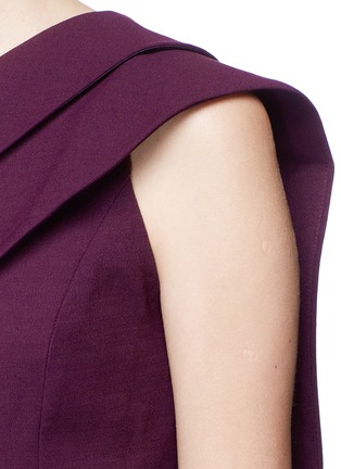 Detail View - Click To Enlarge - C/MEO COLLECTIVE - 'Don't Stop' one-shoulder cady dress