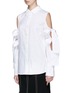 Front View - Click To Enlarge - C/MEO COLLECTIVE - 'Surrender' bow sleeve poplin shirt