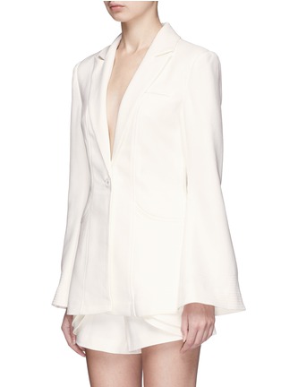Front View - Click To Enlarge - C/MEO COLLECTIVE - 'Long Gone' flared sleeve suiting blazer
