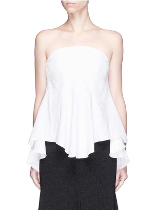Main View - Click To Enlarge - C/MEO COLLECTIVE - 'I Dream It' textured jacquard strapless bustier top