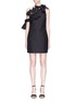 Main View - Click To Enlarge - C/MEO COLLECTIVE - 'Sweet Devotion' bow embellished one-shoulder dress