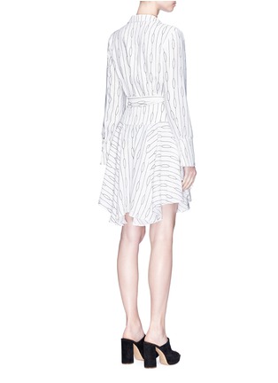 Back View - Click To Enlarge - C/MEO COLLECTIVE - 'Everlasting' oval stripe print crepe wrap dress