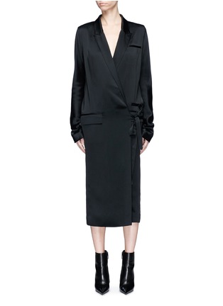 Main View - Click To Enlarge - HAIDER ACKERMANN - Satin wrap dress