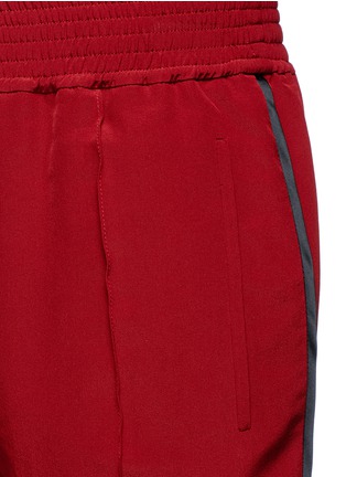 Detail View - Click To Enlarge - HAIDER ACKERMANN - Pintuck silk crepe pants