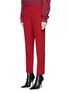 Front View - Click To Enlarge - HAIDER ACKERMANN - Pintuck silk crepe pants