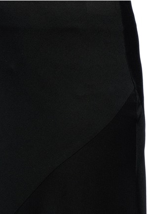 Detail View - Click To Enlarge - HAIDER ACKERMANN - Asymmetric ruffle hem crepe skirt