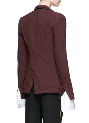 Back View - Click To Enlarge - HAIDER ACKERMANN - Padded cotton jersey jacket