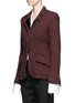 Front View - Click To Enlarge - HAIDER ACKERMANN - Padded cotton jersey jacket