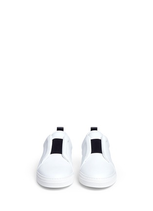 Front View - Click To Enlarge - PIERRE HARDY - 'Slider' elastic band leather sneakers