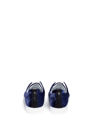 Back View - Click To Enlarge - PIERRE HARDY - 'Slider' elastic band velvet sneakers