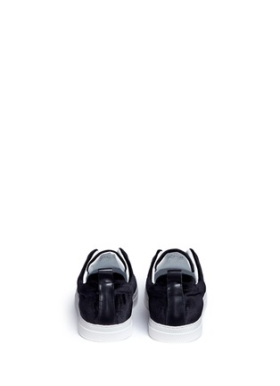 Back View - Click To Enlarge - PIERRE HARDY - 'Slider' elastic band velvet sneakers