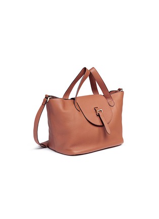 Detail View - Click To Enlarge - 71172 - 'THELA MEDIUM ZIPPER' LEATHER TRAPEZE TOTE