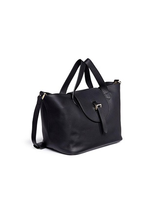 Detail View - Click To Enlarge - 71172 - 'THELA MEDIUM ZIPPER' LEATHER TRAPEZE TOTE