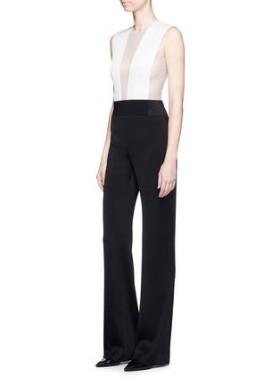 Figure View - Click To Enlarge - GALVAN LONDON - 'Tuxedo' tulle and satin jumpsuit