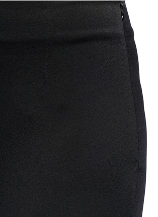 Detail View - Click To Enlarge - GALVAN LONDON - High waist satin flared pants