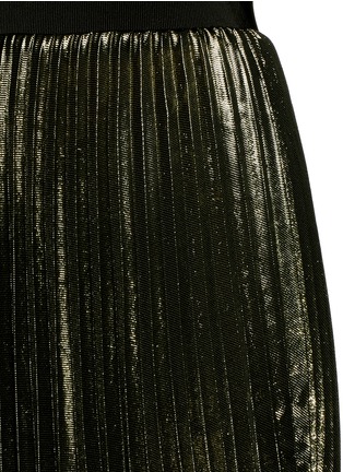 Detail View - Click To Enlarge - GALVAN LONDON - Pleated lamé maxi skirt