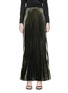 Main View - Click To Enlarge - GALVAN LONDON - Pleated lamé maxi skirt
