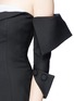 Detail View - Click To Enlarge - MONSE - Deconstructed off-shoulder corset dress