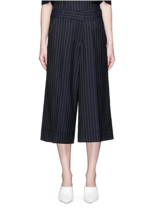 Main View - Click To Enlarge - MONSE - Stripe wool culottes
