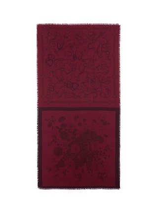 Main View - Click To Enlarge - FRANCO FERRARI - Floral chain print silk twill scarf