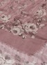 Detail View - Click To Enlarge - FRANCO FERRARI - 'Tarth' rose print stripe wool-silk scarf