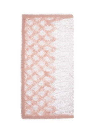 Main View - Click To Enlarge - FRANCO FERRARI - Floral lace cashmere felt scarf