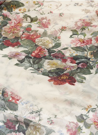 Detail View - Click To Enlarge - FRANCO FERRARI - 'Tatin' vintage floral print cashmere scarf