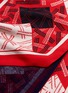 Detail View - Click To Enlarge - FRANCO FERRARI - Geometric print silk twill layered scarf