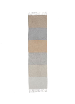 Main View - Click To Enlarge - FRANCO FERRARI - 'Palestrina' colourblock stripe felted cashmere scarf