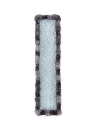 Main View - Click To Enlarge - FRANCO FERRARI - 'Pan di Zucchero' fox fur trim cashmere-silk scarf