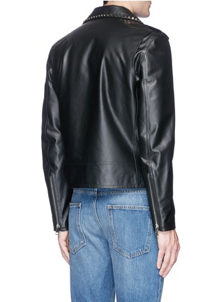 Back View - Click To Enlarge - VALENTINO GARAVANI - Rockstud Untitled 20' calfskin leather jacket