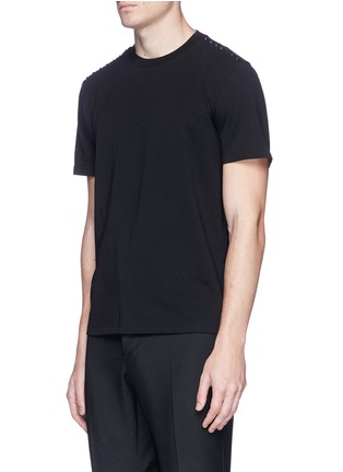 Front View - Click To Enlarge - VALENTINO GARAVANI - 'Rockstud Untitled 09 Noir' T-shirt