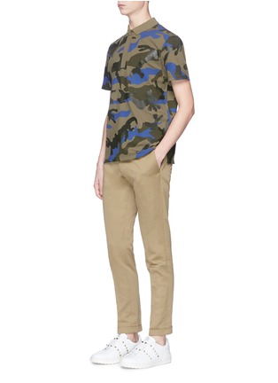 Figure View - Click To Enlarge - VALENTINO GARAVANI - Camouflage print polo shirt